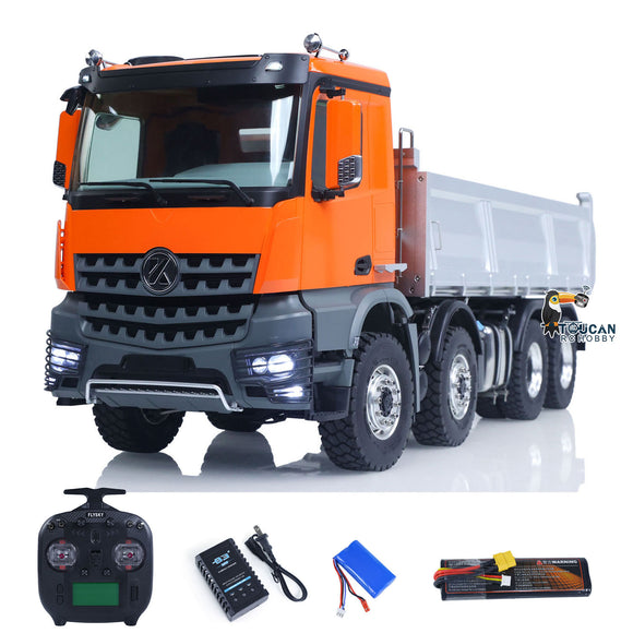 1/14 Kabolite K3367 8x8 Metal Hydraulic RC Tipper Remote Control Dump Truck Sonud Light 2Speed Model Battery ST8 Radio Axle Lock