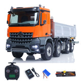 1/14 Kabolite K3367 8x8 Metal Hydraulic RC Tipper Remote Control Dump Truck Sonud Light 2Speed Model Battery ST8 Radio Axle Lock