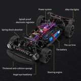 SCY 16303 1/16 2.4GHz Remote Control Muscle Car 4WD RC Drift Vehicle 7 Modes Light Reserved Power Connectors Charging Protection