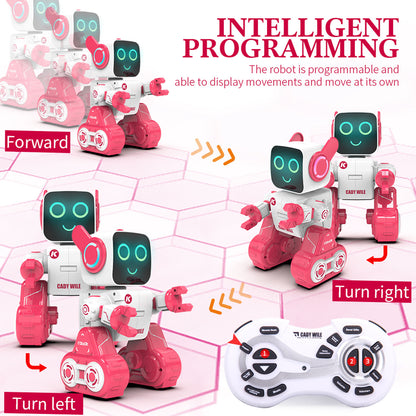 TOUCAN RC HOBBY JJRC R4 Smart Robot Toy with Remote Control Programmable Actions Singing Dancing LED Lights Touch Interaction Coin Saving