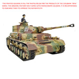 Henglong 3859 1/16 7.0 Plastic German Panzer IV F2 RTR RC Tank Model BB Infrared Combat System Steel Gearbox 1800mah Battery