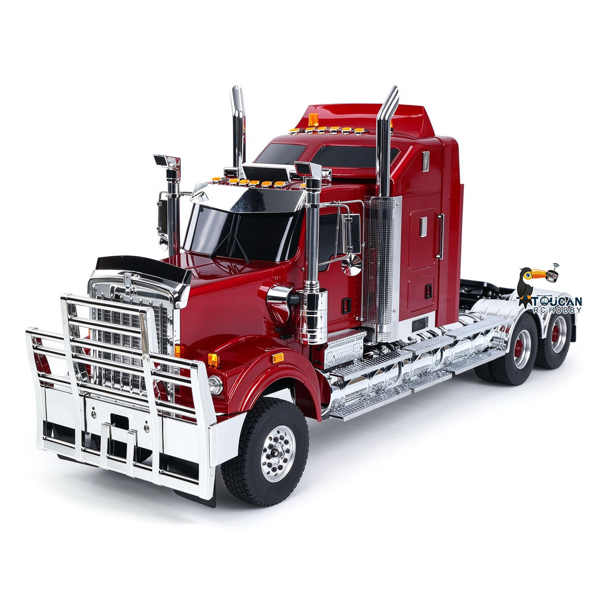 TOUCAN RC HOBBY JDM 518 1/14 RC Tractor Truck 6X4 C509 Plastic Body Remote Control Vehicle Model with 2 Speed Transmission Lighting System PNP