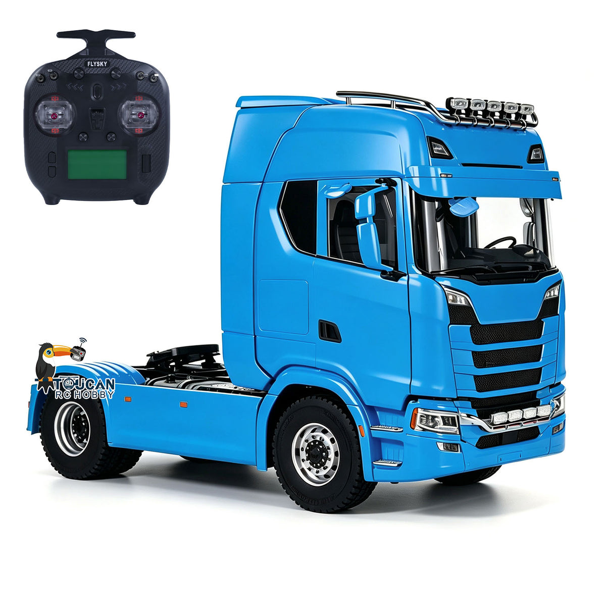 TOUCAN RC HOBBY MD 1/14 4x4 Metal Remote Control Tractor Truck 770S 2Speed Gearbox Differential Locks RC Lorry Car ST8 Radio Lights Sounds