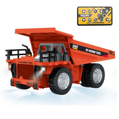 HG 1:64 RC Electric Lifting Dump Truck HG4 431 RTR Metal Car Shell Remote Control Engineering Vehicle Battery USB Charging Cable