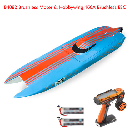 135 km/h RC-Hochgeschwindigkeits-Rennboote DTRC E33 Kevlar-Wasserfahrzeugmodell Schnellboot-Kühlsystem RTR-Batterie Dual Brushless-Motor