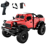 1/18 RC Off Road Vehicle C8813 4*4 2.4GHz Remote Control Simulation Pickup Truck Climbing Car RTR Brushed Motor Waterproof ESC
