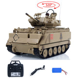 TD 1/16 RC Military Tank M2412-A M113A1 MRV 320 Turret Rotary Barrel Recoil Elevation Infrared Driving Wheel Idlers Gearbox