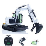 Metal 1/14 C308 Radio Control Hydraulic Excavator 4Valve RC Digger Engineering Vehicle Flysky ST8 Radio Lights Battery Assembled