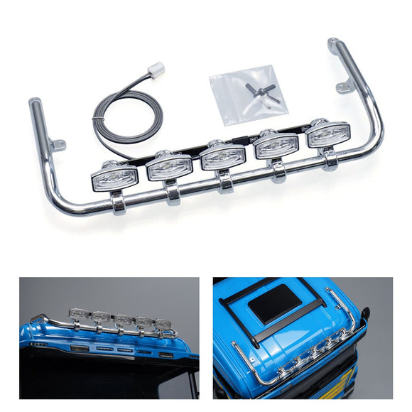 5V Kunststoff-Frontdachscheinwerfer für 1/14 DIY Tamiya Fernbedienung Traktor LKW 770S 56368 56371 56376 RC LKW Modellfahrzeug