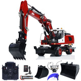 MTM 946-3 Metal 1/14 RC Hydraulic Excavator Construction Engineering Vehicle 8-ways Reserving Valves for Machinery Enthusiasts