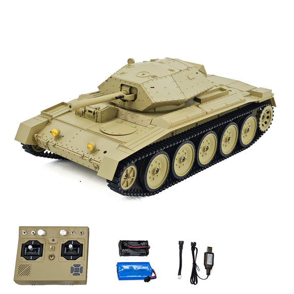 1/16 RC Battle Tank CoolBank Crusader MK III 2.4G Remote Control RTR Military Tank Model 360degree Turret Rotary Smoke Sound Lights
