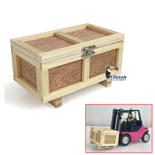 Holzkiste Modell für 1/14 1/12 RC LKW Hydraulischer Gabelstapler Baufahrzeuge Simulation Fahrzeug Hobby Modell DIY Teile