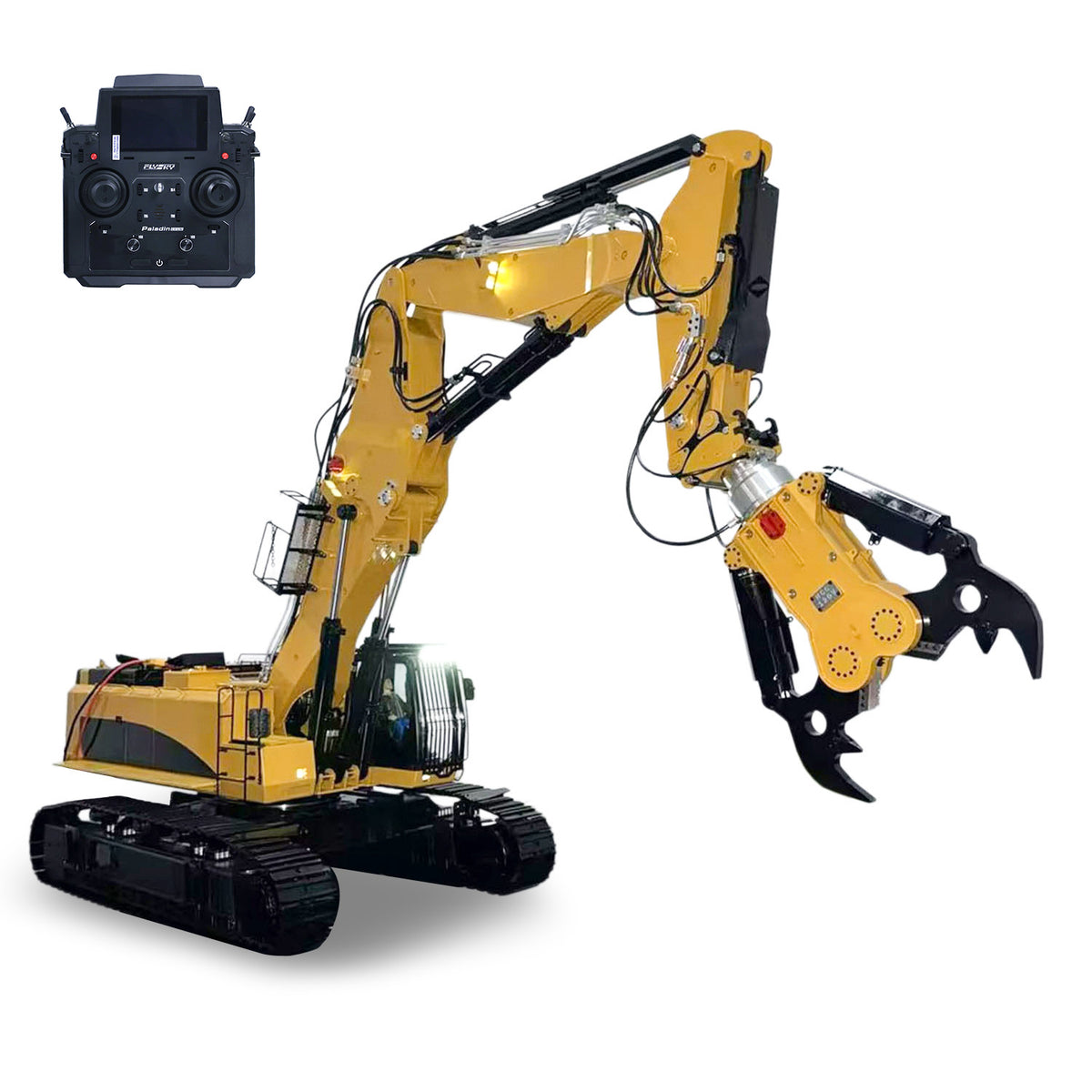 TOUCAN RC HOBBY 1/14 Metal Remote Control Hydraulic Tracked Excavator 385CF RC Digger Brushless Motor Light System Flysky PL18EV LITE Radio