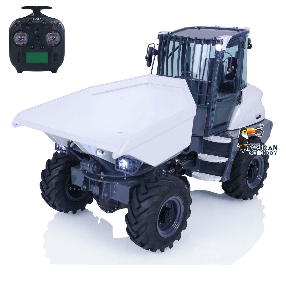 TOUCAN RC HOBBY LESU 1/14 4X4 Painted AOUE 6MDX Metal Articulated Remote Controlled Hydraulic Dumper Truck Tipper Car ESC PNP Motor