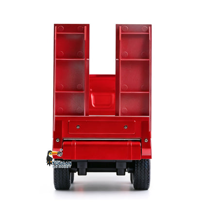 TOUCAN RC HOBBY HUINA RTR 1/24 Remote Control Tractor Truck 770S W/ Light Sound System Manual Support Legs Tail Board 3Axle Semi Flatbed Trailer