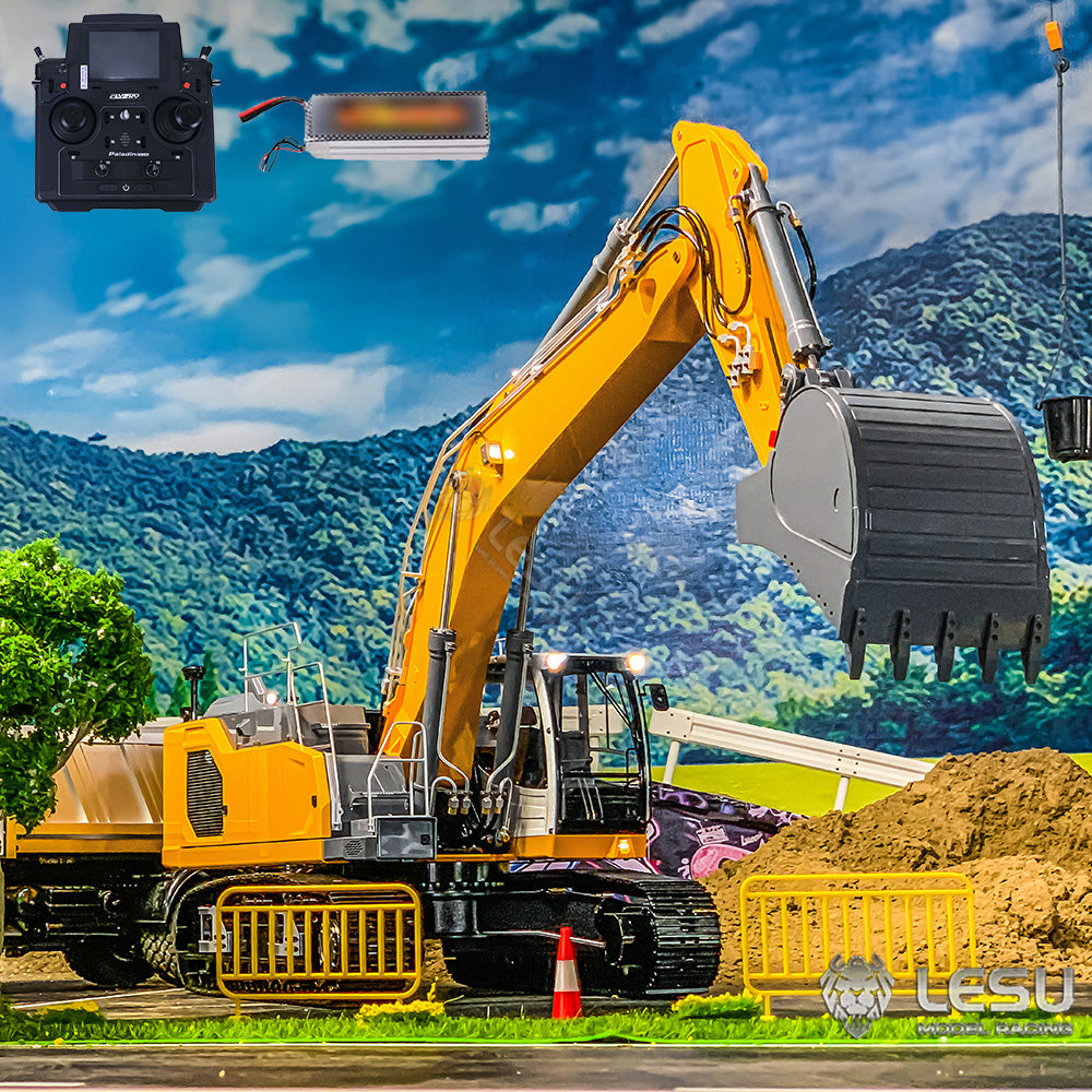 TOUCAN RC HOBBY LESU 1/14 Metal Painted RC HydraulicExcavator LR945 PL18EV Lite RTR Remote Controlled Engineering Construction Vehicle