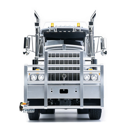 JDM 518K 6x4 1/14 Metal Remote Control Tractor Truck W509 2 Speed Gearbox RC Lorry Car Motor ESC Light Sound System RTR Model