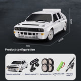 LDRC 1/28 LD2802 4WD 2.4G Remote Control Drift Car ESC Servo RC Racing Vehicle Motor Protection Full Nylon Frame RTR Model Toy