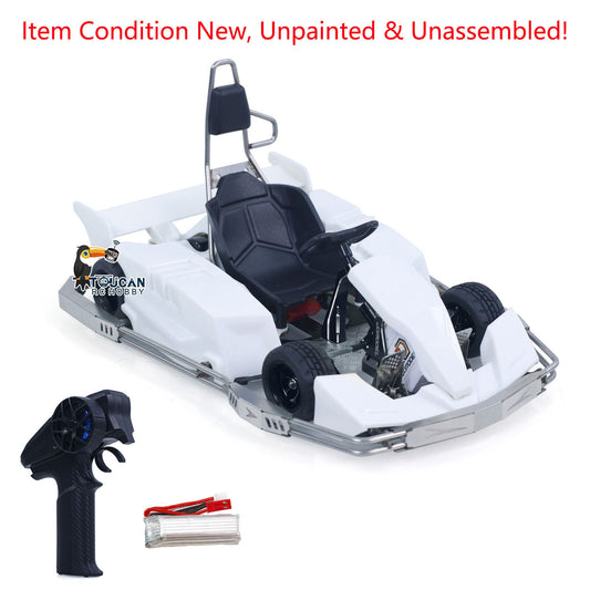 TOUCAN RC HOBBY 1/10 Plastic RC Go-Kart JDM 298B KIT Radio Controlled Electric Racing Car Unlimited Retrofit DIY Model for Adult Advanced Player