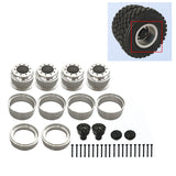 Metal Wheel Hub for JDM-81 100mm Off Road Tire 1/14 DIY TAMIYA Remote Control Tractor Truck 56371 56344 56379 Model Refit Part