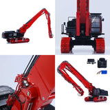 In Stock CUT 1/14 K970-300 Metal RC Hydraulic Excavators Model Remote Control Demolition Machine 5048 Brushless Motor CNC Alloy Chassis