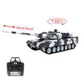 2.4G Henglong 1/16 7.0 Leopard2A6 RC Tank 3889 Metal Gearbox Suspension Bars BB IR Barrel Recoil Sound Smoking Light Battery
