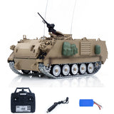 TD 1/16 RC Tank M2412-C M113A2 APC Infrared Turret Rotary 360 Degree Remote Control Electric Military Vehicle Metal Wheels