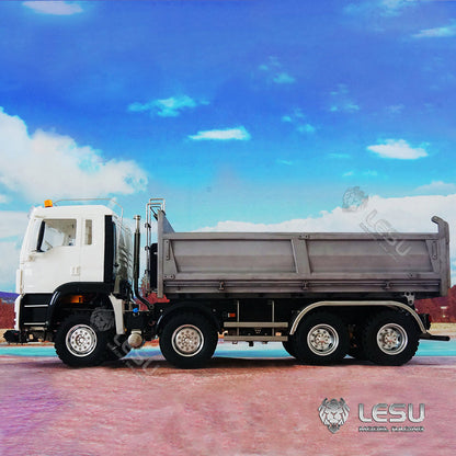 TOUCAN RC HOBBY LESU 1/14 Scale 8*8 Metal Chassis TGS Hydraulic Dumper Truck Construction Vehicle Light Sound System Motor ESC