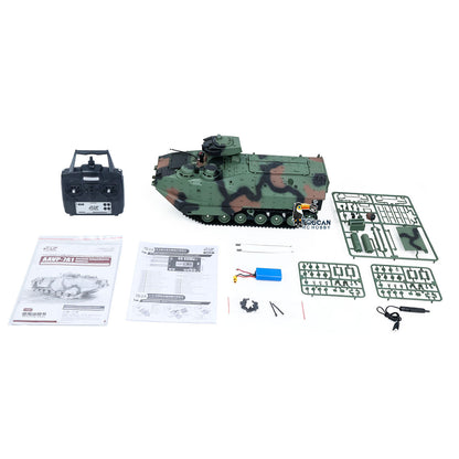 TOUCAN RC HOBBY Tongde 1/16 RC Armored Vehicle TD3.0 Infrared Combat Tanks 320degrees Rotating Gun Underwater Thruster Smoke Sound LED Lights