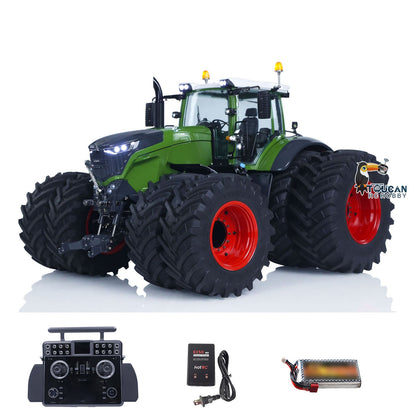 TOUCAN RC HOBBY LESU AOUE 1050 Metal 4x4 1/14 RC Tractor Truck Hydraulic Agricultural Vehicles K500 Seedbed Pre-sowing Soil Preparation Machine Frsky XE Lite