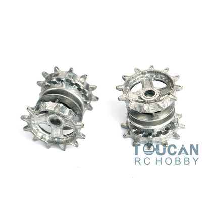 Metal Paired Single Linkages Tracks Sprockets Idlers Upper Hull Guard Plate Net For HL 1/16 Scale Russian T90 RC Tank 3938 Model