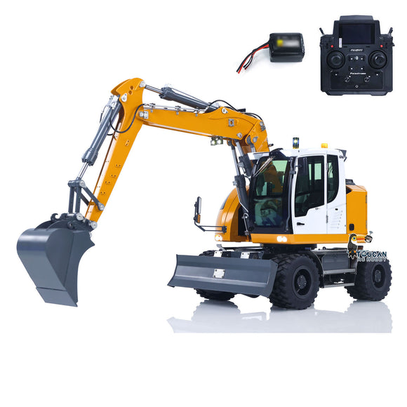 Pre-order 1/14 Remote Control Hydraulic Wheeled Excavator 7-ways Valve RC Digger 2WD/4WD Engineering Vehicle RTR Axle Lock PL18EV Lite