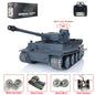 Henglong 1/16 TK7.0 German Tiger I RTR RC Tank 3818 with 360 Degrees Turret Infrared Combat Smoke BB Unit Metal Tracks Sprockets