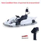1/10 Plastic RC Go-Kart JDM 298B KIT Radio Controlled Electric Racing Car Unlimited Retrofit DIY Model for Adult Advanced Player