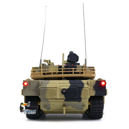 TOUCAN RC HOBBY Henglong 1/24 Plastic 3816 AbramsM1A2 RC Tank Model with Infrared Combat Turret Elevation and Depression Sound Light Smoke Unit Battery