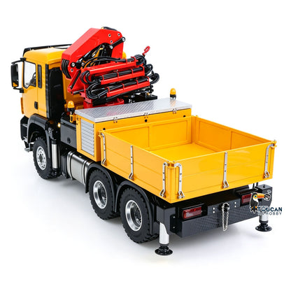 TOUCAN RC HOBBY Big Discount! LESU 3363 1/14 8X8/6X6 Metal RC Hydraulic Crane Dumper Truck Axles Differential Locks 7CH Valve 6 Outriggers 3-speed Gearbox Light Sound for Adult