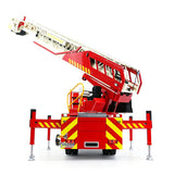 1/14 Remote Control Lift Ladder Fire Truck Electric RC Rescue Vehicle 4x4 Metal Chassis Flysky Radio Light System Sounds