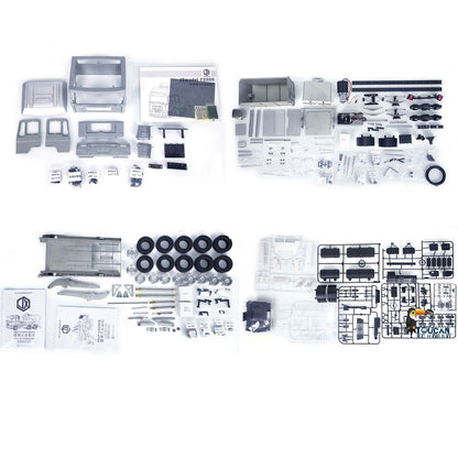 JXMODEL 1/14 6x4 Metall RC Hydraulischer Absetzkipper Funkgesteuerter LKW VL18U F2000 Schwenkarmautos Modellbausatz Licht-Soundsystem