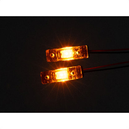 LED Kunststoff 2,2 V-3 V Warnleuchte Breite Lampe für DIY TAMIYA 1/14 RC Traktor Lkw Bulldozer Bagger Dumper R470 770S 3363 1851