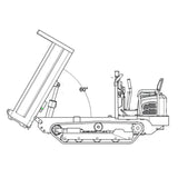 Pre-order Metal 1/14 Remote Control Hydraulic Tracked Dumper Truck RC Tipper Model Construction Machine Light Battery Flysky Radio