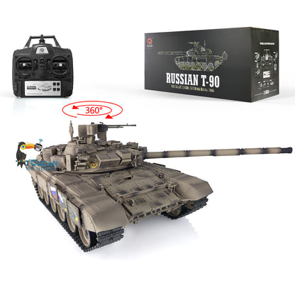 Henglong 1/16 Maßstab TK7.0 Russischer T90 Ferngesteuerter Ready To Run Tank 3938 W/ 360 Turm Metallketten Kettenräder Leiträder