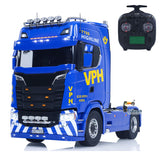 MD MODEL 770S 4X4 Metal Chassis 1/14 RC Tractor Truck Radio Control Lorry Car 2Speed Gearbox Flowing Water Light Cab Suspension