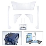 ABS Plastic Narrow Rear Spoiler Wing for DIY 1/14 Tamiya Remote Control Tractor Truck SC 770S 56368 56373 RC Lorry Vehicle Model Car