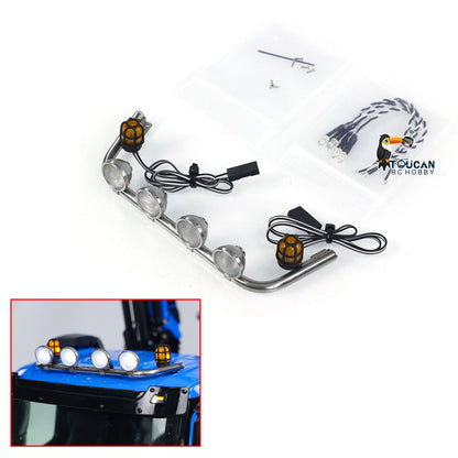 Kabinendach Low-Top K3363 Spot Light Bar Lampe LED Rundumlicht für 1/14 RC Truck Cars Ferngesteuerter Dumper