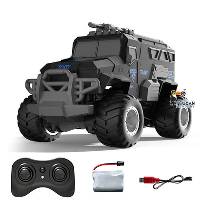 TOUCAN RC HOBBY 2.4GHz JJRC 4WD 1/18 Plastic Remote Control Off Road Car Q241 Amphibious Explosion Proof Armored Vehicle USB Charging Cable
