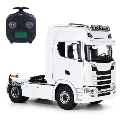 TOUCAN RC HOBBY MD 1/14 4x4 Metal Remote Control Tractor Truck 770S 2Speed Gearbox Differential Locks RC Lorry Car ST8 Radio Lights Sounds