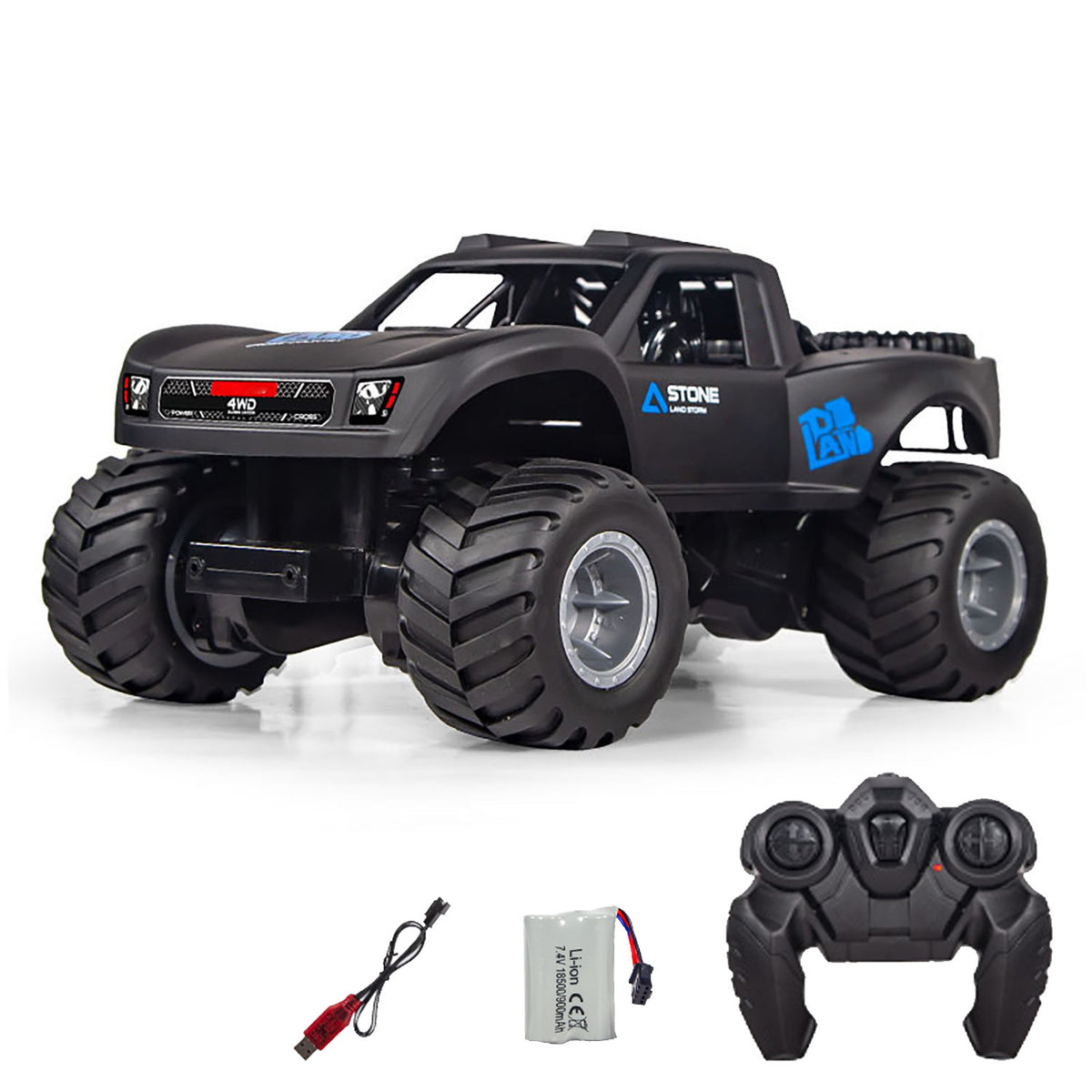 2,4 GHz RC Amphibien-Geländewagen Q156 1/16 Fernbedienung Allradantrieb 360-Grad-Drehung Wasserdichtes Stuntauto RTR-Batterie
