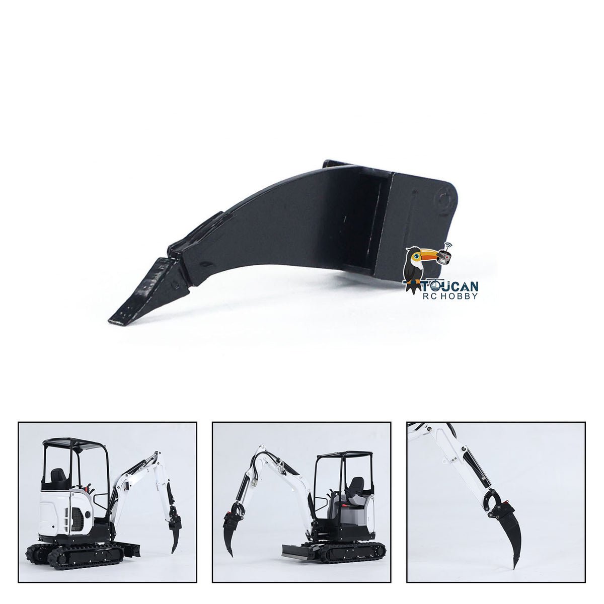 Metallteile Metall-Ripper-Eimer-Nivellierbalken für JX-Modell 1/14 E20 RC-Hydraulikbagger Fernbedienungsbagger