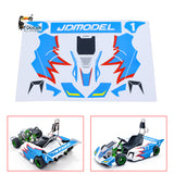 Kart Sticker Set 298B4 for JDM 298B 1/10 Semi Metal 4x2 Remote Control Racing Car Durable Decoration Unlimited Retrofit Model