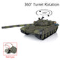 Henglong 2.4G 1/16 TK7.0 Plastic Russian T72 3939 RTR RC Tank with 360 Degrees Turret Red Eyes BB Unit Infrared Combat Smoke